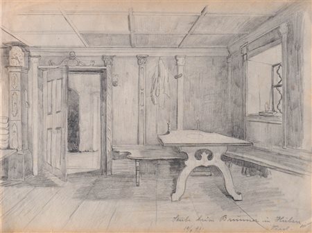 Künstler des späten 19. Jh./Artista del tardo XIX sec. Stube presso il...