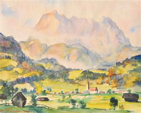 Karl Schattanek (Wien/Vienna 1890 - Innsbruck 1965) Montagne Kaisergebirge...