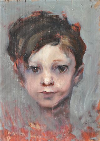 Livio Bondi (Udine 1895 - Venedig/Venezia 1929) Fanciullo;Olio su tavola, 31...