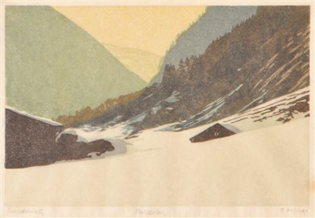 Franz Helmer (Lienz 1909 - Innsbruck 1990) Valle Valsertal in...