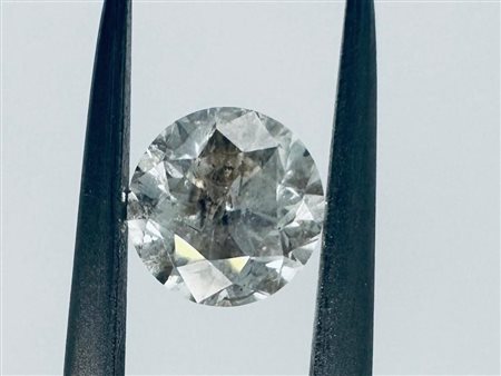 DIAMANTE 0,9 CT COLORE I - PUREZZA I2 - TAGLIO BRILLANTE - PUREZZA INCISO AL...