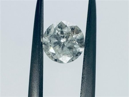 DIAMANTE 0,62 CT COLORE I - PUREZZA I2 - TAGLIO BRILLANTE - PUREZZA INCISO AL...