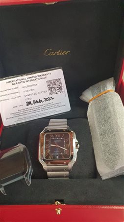 Cartier Santos De Cartier 40 Blue Dial WSSA0030 