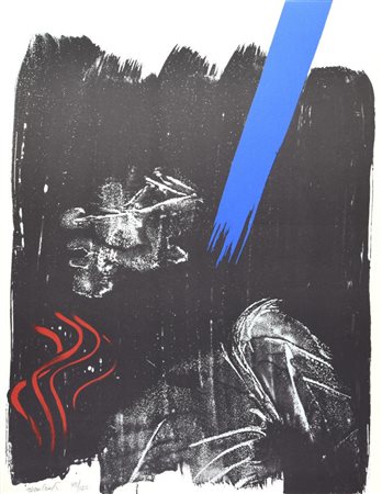 Antonio Recalcati SENZA TITOLO litografia, cm 65x50; es. 39/125 firma,...