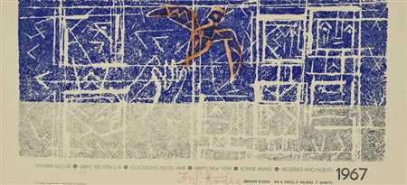 Ibrahim Kodra SENZA TITOLO xilografia, cm 20,5x43; 110 esemplari non numerati...