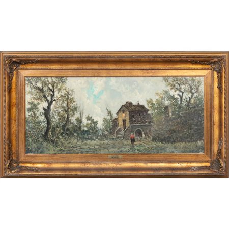 GIOVANNI MORENO, Olio su tavoletta