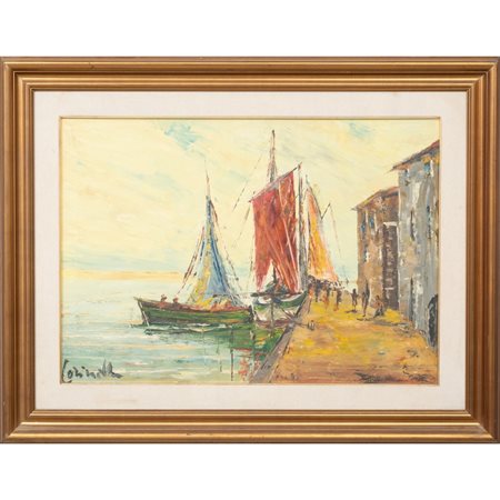 PITTORE DEL XX SECOLO, Olio su tavoletta