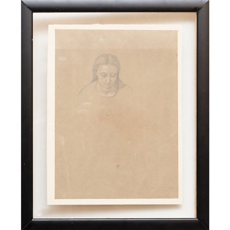 GIUSEPPE CARTA (PALERMO 1809-1889). "Studio di volto"