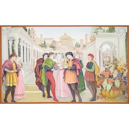 PITTORE DEL XX SECOLO, Olio su tela