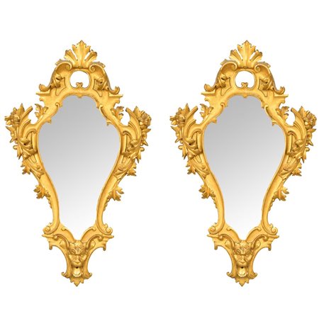 MANIFATTURA ITALIANA DEL XIX SECOLO, Coppia di specchiere