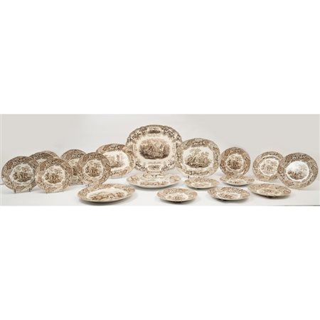 MANUFATTURA INGLESE DEL XIX SECOLO , 21 Piatti