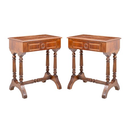 COPPIA TAVOLINI stile Luigi Filippo