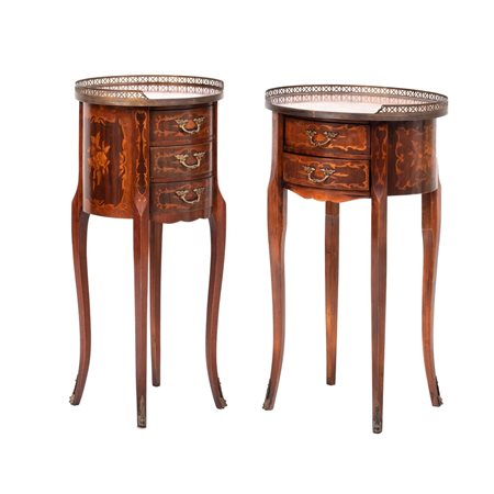 DUE TAVOLINI in bois de rose