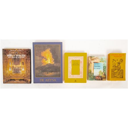 CINQUE VOLUMI DI VARIA SU PALERMO E LA SICILIA