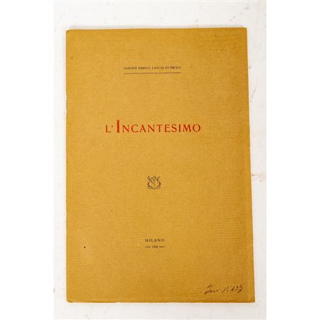 VOLUME, Errico Lancia di Brolo  L’INCANTESIMO