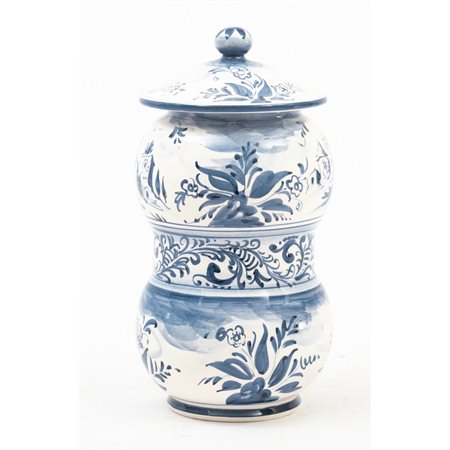 MANIFATTURA DI ALBISSOLA DEL XX SECOLO, Vaso con coperchio