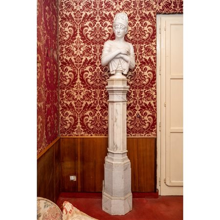 SCULTORE ITALIANO DEL XVII SECOLO, Scultura in marmo