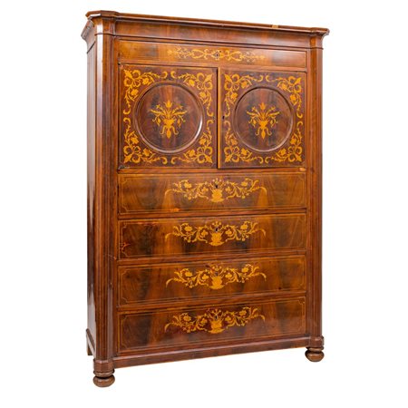 EBANISTERIA SICILIANA DEL XIX SECOLO, Importante chiffonier