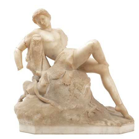 MANIFATTURA ITALIANA DEL XVIII SECOLO 
Scultura in alabastro