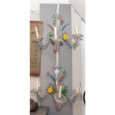 MANIFATTURA ITALIANA DEI PRIMI DEL '900, Coppia di applique