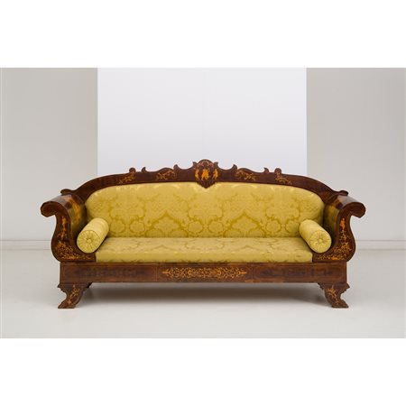 EBANISTERIA SICILIANA DEL XIX SECOLO, Divano Carlo X