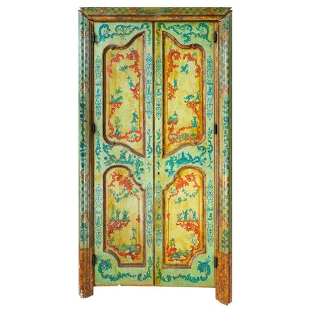 MANIFATTURA SICILIANA DEL XIX SECOLO, Porta in legno