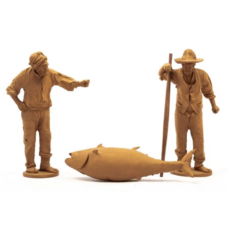 GIACOMO VACCARO (1847 - 1931) 
Gruppo in terracotta