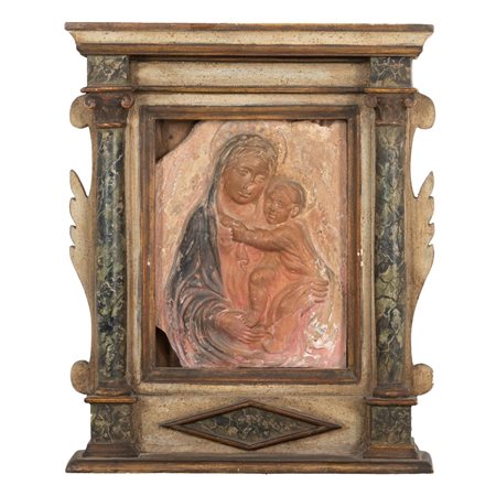 MANIFATTURA UMBRA DEL XVIII SECOLO, Placca in terracotta