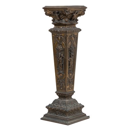 MANUFATTURA FRANCESE DEI PRIMI DEL' 900 , Colonna in metallo