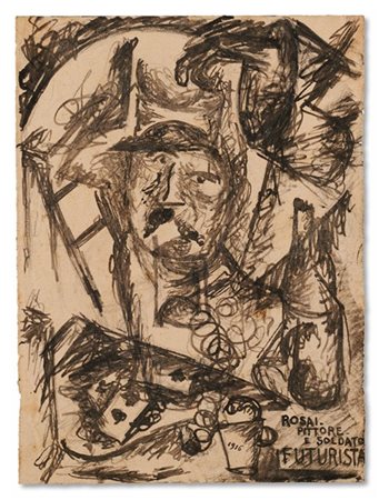 Ottone Rosai "Figura + ambiente" 1916
inchiostro e matita su carta
cm 22,3x16,5