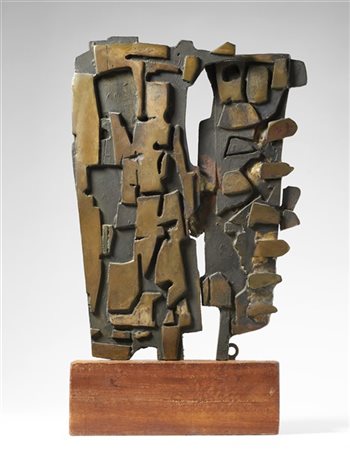 PIETRO CONSAGRA "Piccolo colloquio" 1957-58
bronzo 
(pezzo unico)
cm 30x20,8x2,3