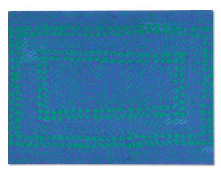 CARLA ACCARDI "Bluverde" 1964
caseina su carta
cm 69,5x92,5
Firmato e datato 196