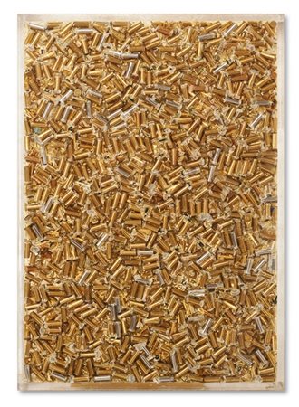 ARMAN "n.5 construction with empty cartridges" 1971
accumulazione di cartucce
cm