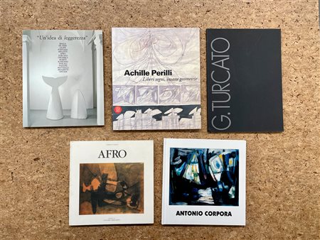 ARTISTI ITALIANI DEL DOPOGUERRA - Lotto unico di 5 cataloghi