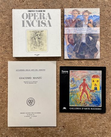 PITTURA E SCULTURA ITALIANA FIGURATIVA - Lotto unico di 4 cataloghi