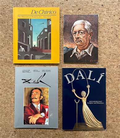 GIORGIO DE CHIRICO E SALVADOR DALÌ - Lotto unico di 4 cataloghi