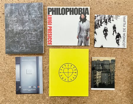 ARTISTI CONTEMPORANEI ITALIANI - Lotto unico di 6 cataloghi