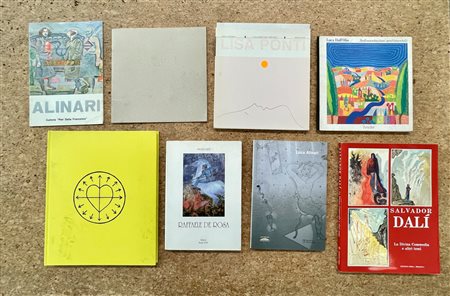 ARTISTI ITALIANI DEL XX E DEL XXI SECOLO - Lotto unico di 8 cataloghi