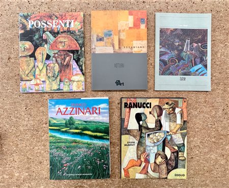 ARTISTI ITALIANI DEL DOPOGUERRA - Lotto unico di 5 cataloghi