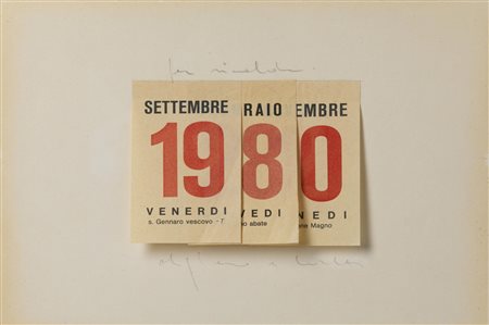 ALIGHIERO BOETTI
Calendario (per rinaldo), 1980