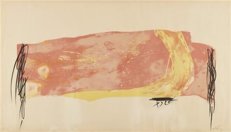 Antoni Tapies "Nocturn Matinal" 1970
litografia a colori
cm 61x110
Firmato e num