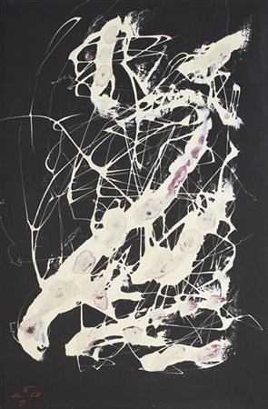 André Masson "Agonie d'une Hermine" 1959
olio e tecnica mista su carta
cm 50x32,