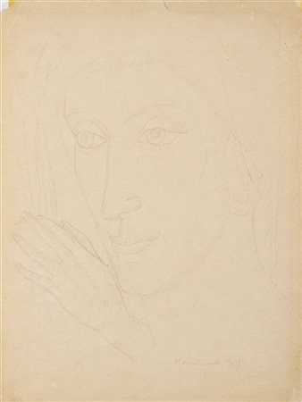 Ubaldo Oppi "Da Mantegna" 1913
matita su carta
cm 34,7x26
Titolato e datato 1913