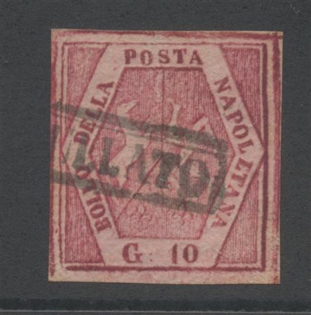 10gr Carminio Violaceo, falso dell'epoca del IV tipo. Molto poco comune di...