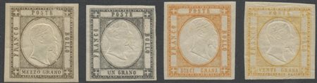 1861, N.18, 19a, 22, 23a nuovi, Linguellati. Notata tonalità interessante del...