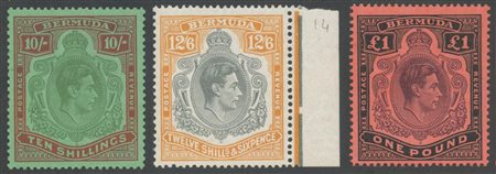 Bermuda, 1938 N.110/121 (il N.113 MH, gli altri MNH). Ottima qualità.