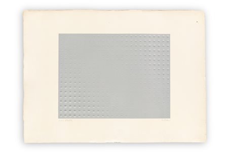 ENRICO CASTELLANI (1930-2017) - Rilievo argento, 1974