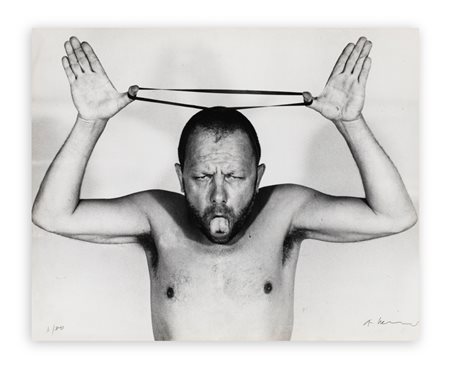 ARNULF RAINER (1929) - Senza Titolo (Elastic band series of face farces), 1972 circa