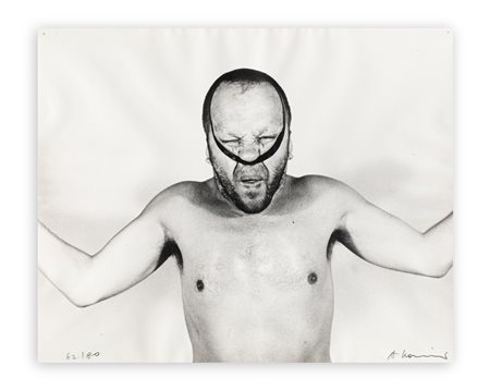 ARNULF RAINER (1929) - Senza Titolo (Elastic band series of face farces), 1972 circa