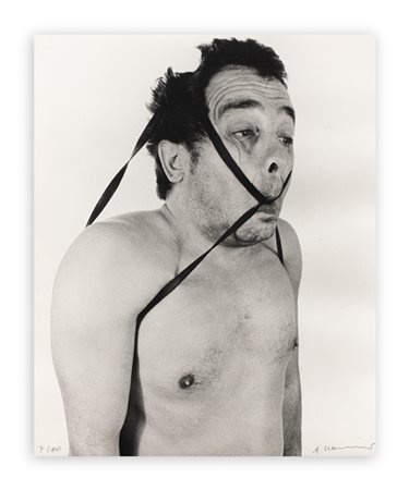 ARNULF RAINER (1929) - Senza Titolo (Elastic band series of face farces), 1972 circa